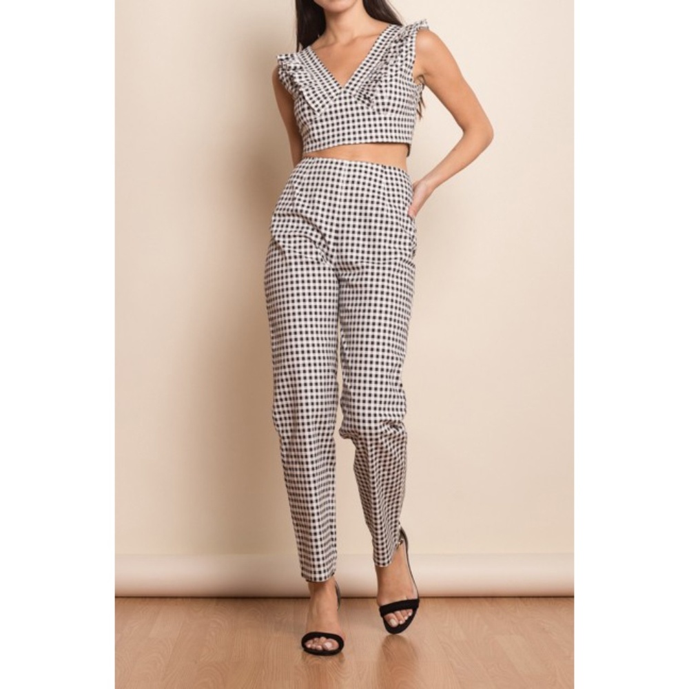 Gingham Pants set
